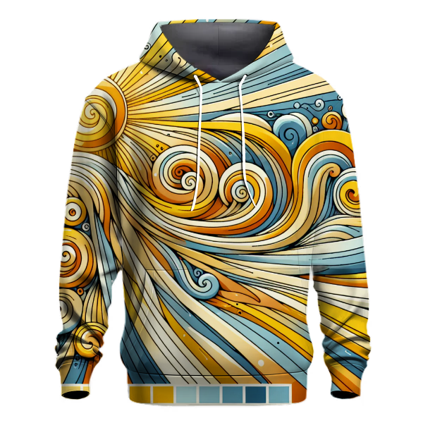 Groovy Sunshine Swirls Hoodie