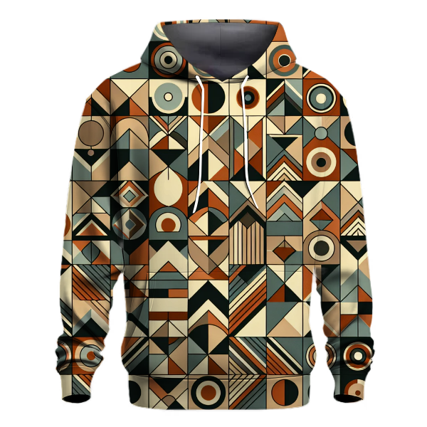 Earthy Geometric Revival Hoodie