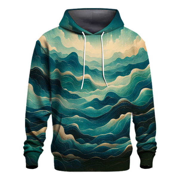 Ocean Depths Tie-dye Design Hoodie