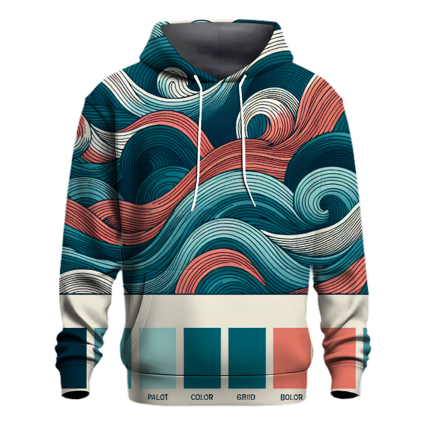Retro Waves Cascade Hoodie