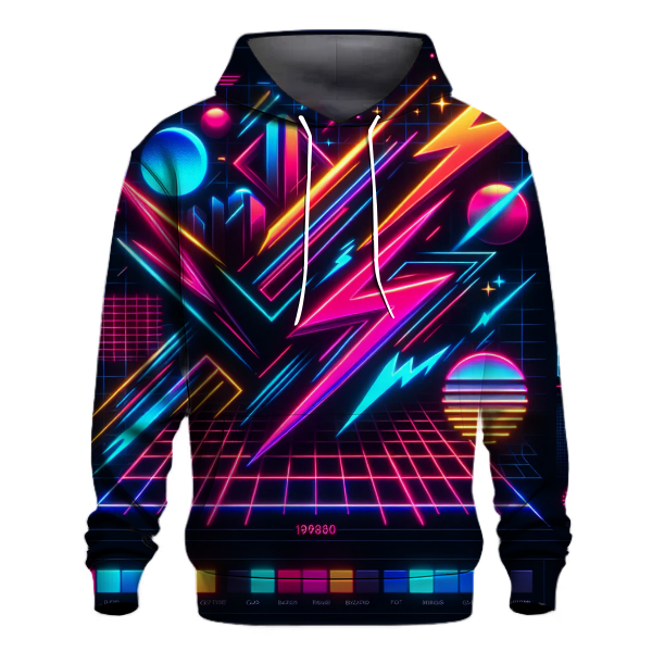 Electric Synthwave Nights Hoodie