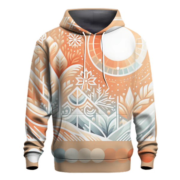 Frosted Peach Gradient Hoodie