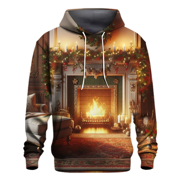 Festive Fireplace Cozy Hoodie