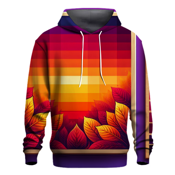 Autumn Sunset Cascade Hoodie