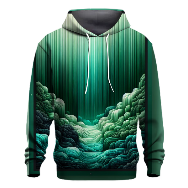 Emerald Cascade Fade Hoodie