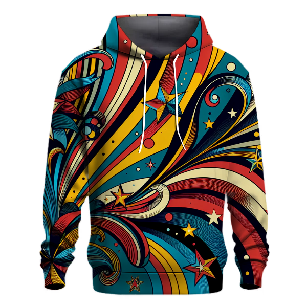 Bold Stripe and Star Hoodie