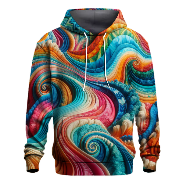 Groovy Tie-Dye Wave Hoodie