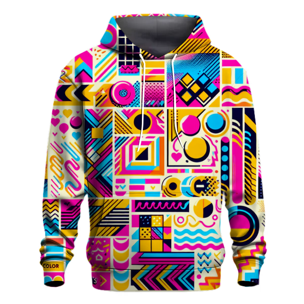 Vibrant Retro Patterns Hoodie