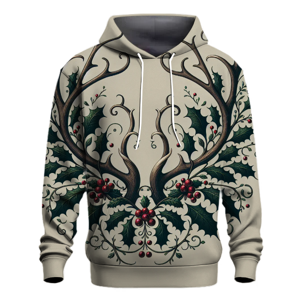 Reindeer and Holly Hoodie