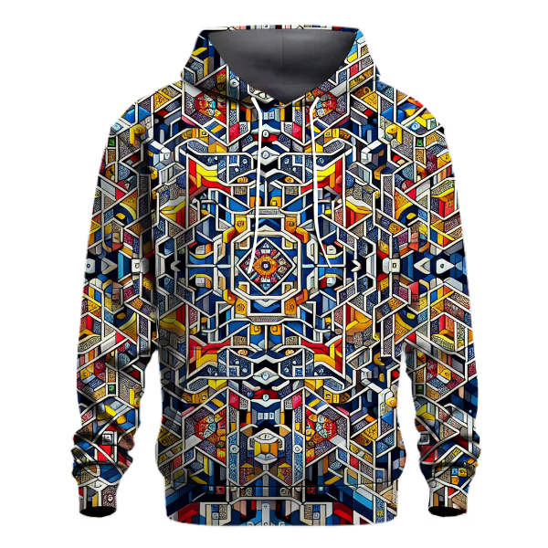 Nostalgic Kaleidoscope Flow Hoodie