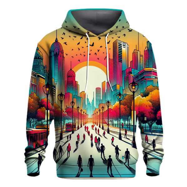 Colorful Cityscape Hoodie