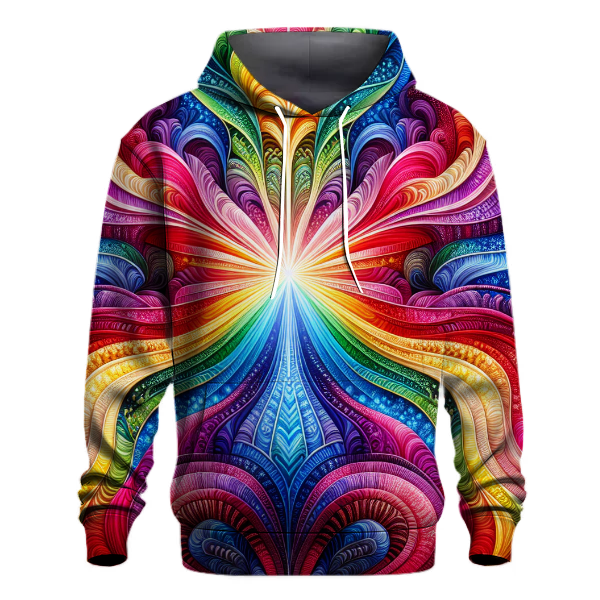 Vibrant Prism Spectrum Hoodie