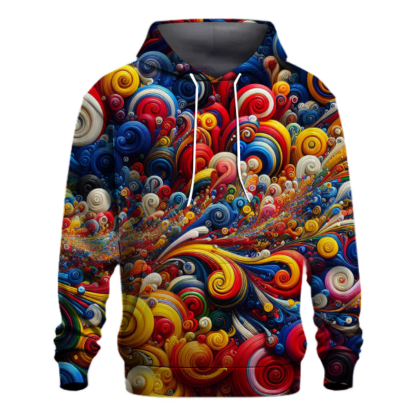 Color Splash Spirals Hoodie