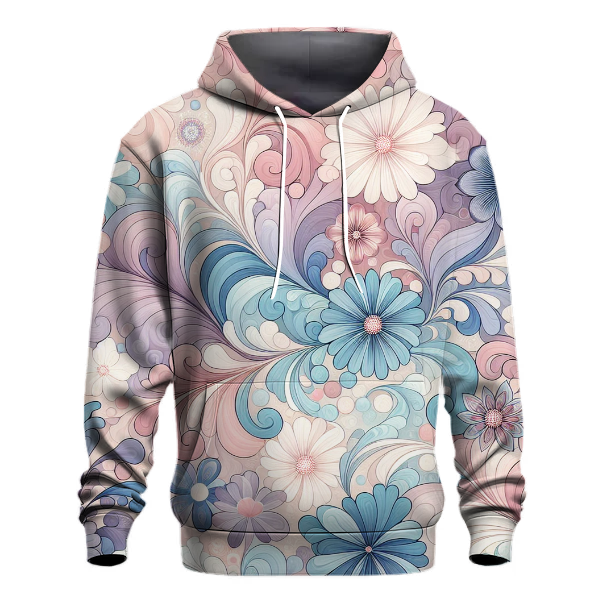 Pastel Petal Mosaic Hoodie