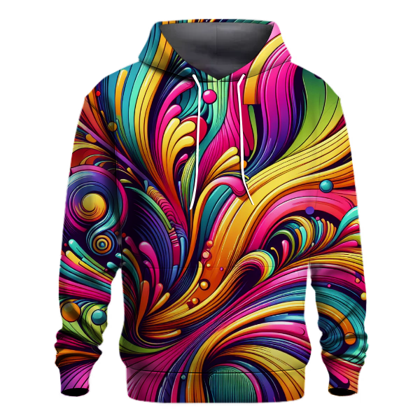 Funky Abstract Swirls Hoodie