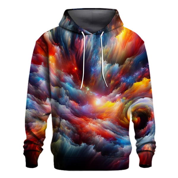Cosmic Abstract Fusion Hoodie