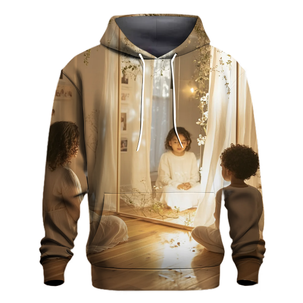 The Hearts Mirror A Mothers Reflection of Love Hoodie