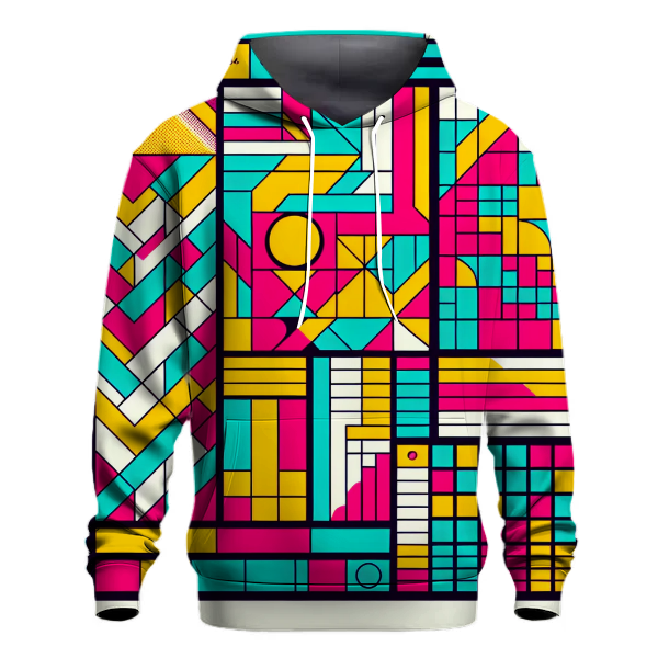 Vivid 80s Mosaic Hoodie