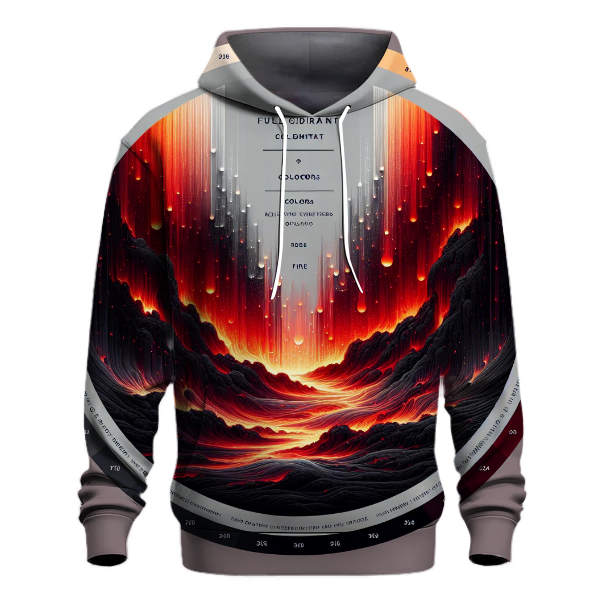 Volcanic Ember Glow Hoodie