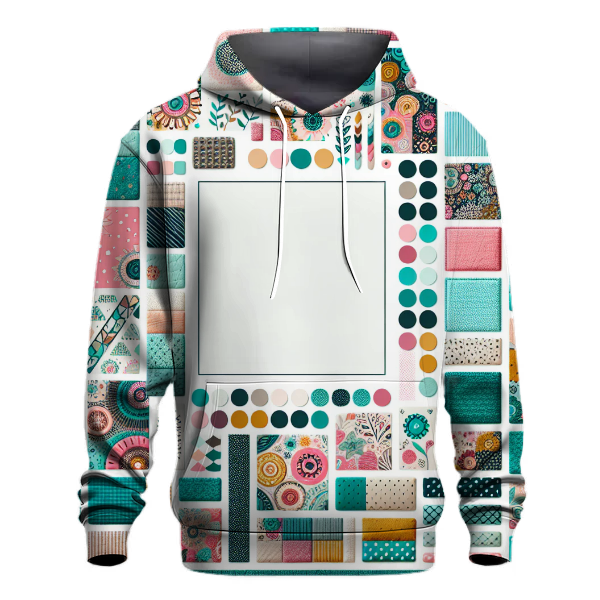 Funky Patchwork Fusion Hoodie