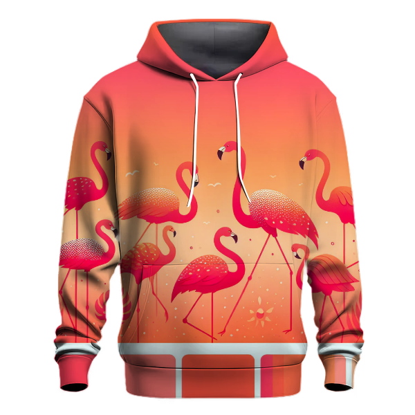 Flamingo Sunset Gradient Hoodie