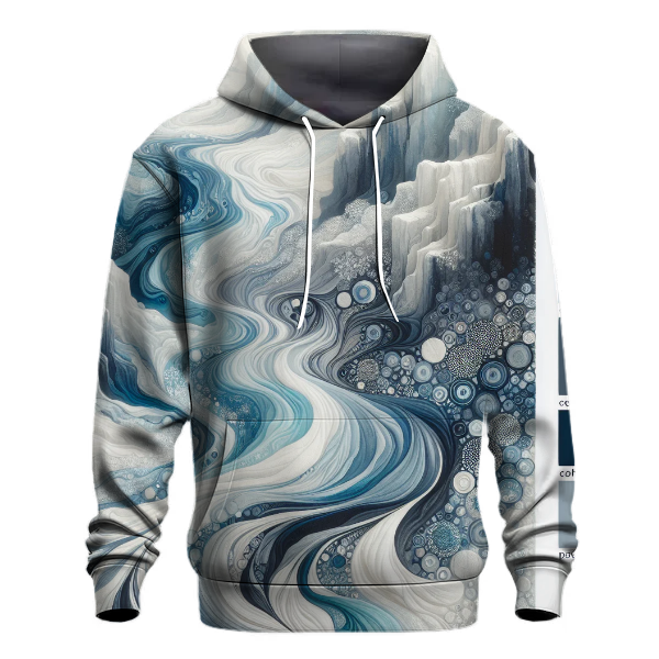 Icy Glacier Cascade Hoodie