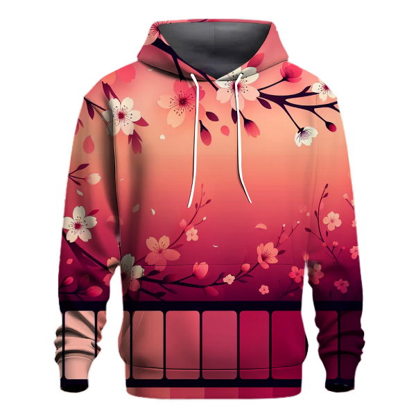 Cherry Blossom Evening Design Hoodie
