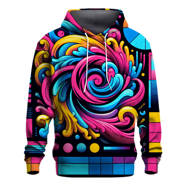 Neon Abstract Reverie Hoodie