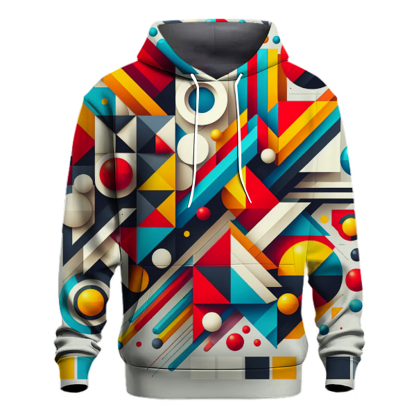 Retro Geometric Chaos Hoodie