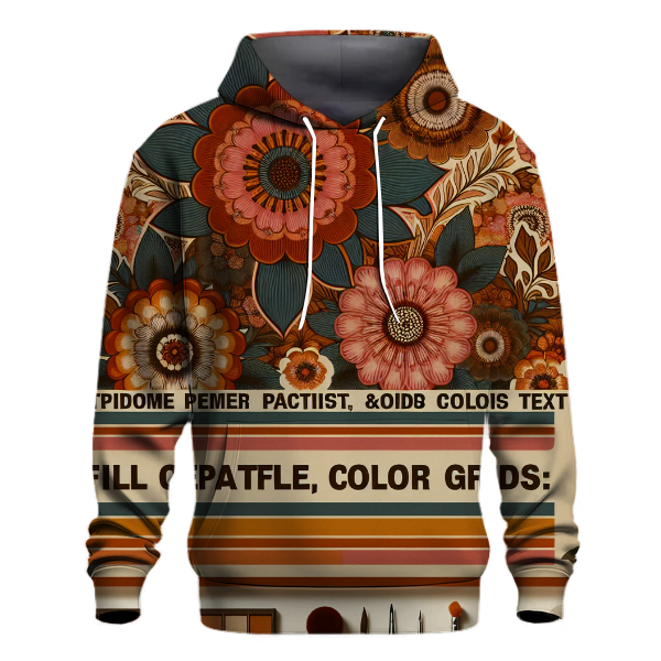 Chic Vintage Flower Hoodie