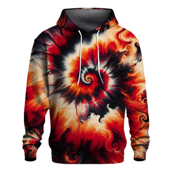 Fiery Galaxy Tie-dye Hoodie