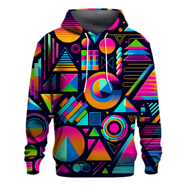 Neon Dreams and Retro Schemes Hoodie
