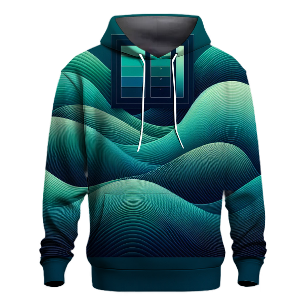 Emerald Tide Gradient Hoodie