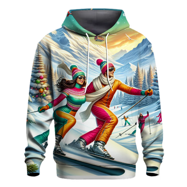 Merry Christmas Ski Adventure Hoodie
