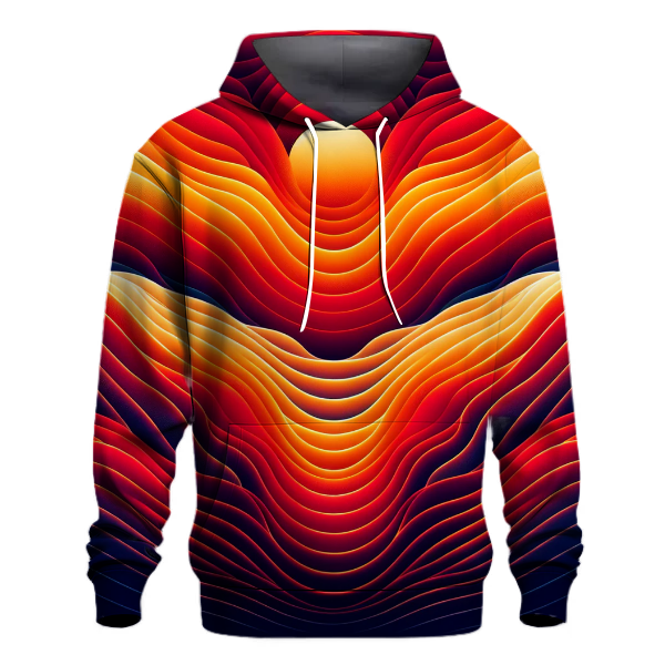 Fiery Horizon Fade Hoodie