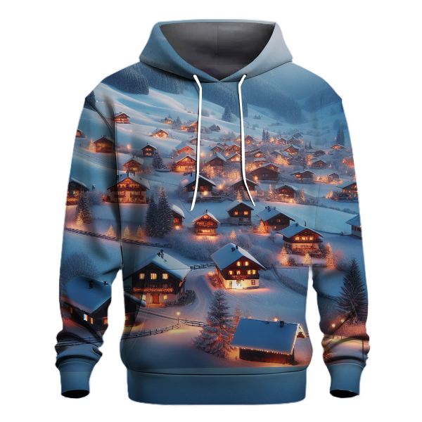 Peaceful Christmas Village Hoodie