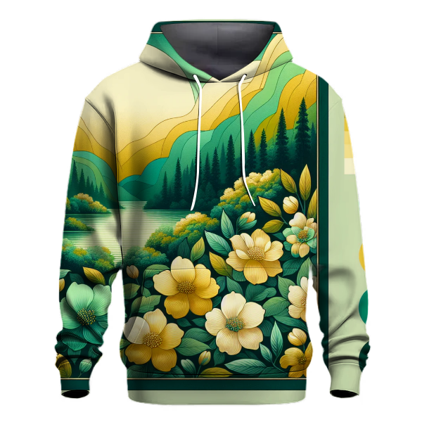 Emerald Valley Bloom Hoodie