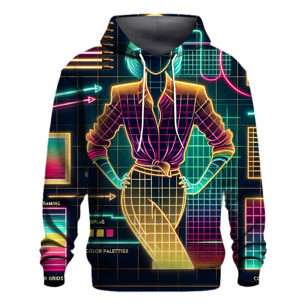 Neon Grid Glitz Hoodie