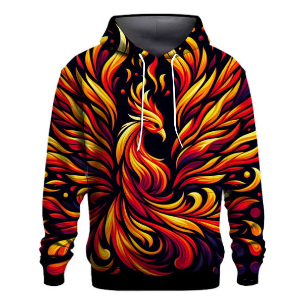 Phoenix Flame Tie-Dye Hoodie