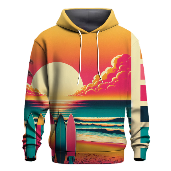 Classic Retro Surf Vibes Hoodie
