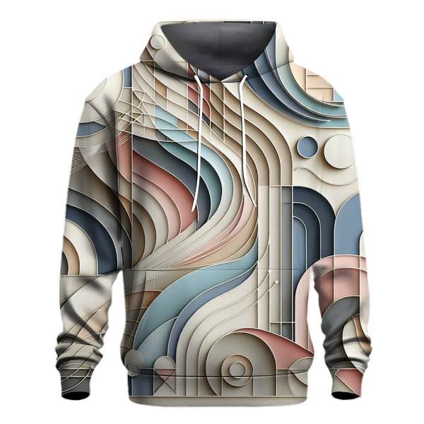 Elegant Geometric Harmony Hoodie
