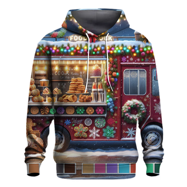 Festive Food Truck Holiday Cheer Hoodie