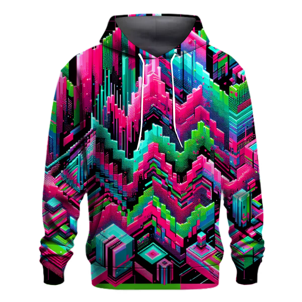 Glitch Art Delight Hoodie