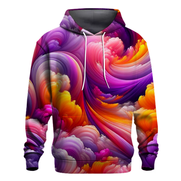 Magenta Burst Tie-Dye Hoodie