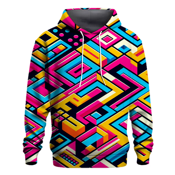 Vivid Disco Grid Hoodie