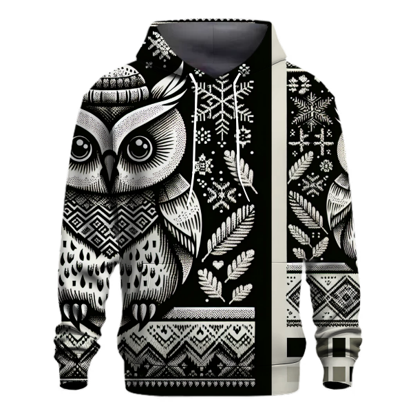 Nordic Knit Owl Hoodie