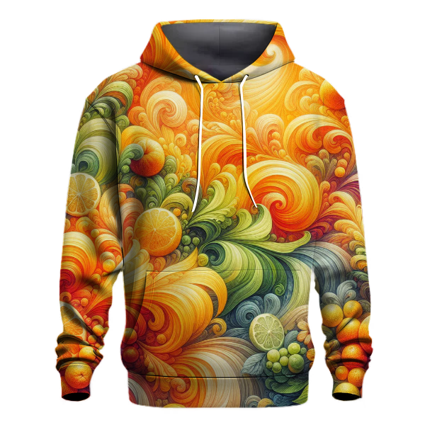 Charming Citrus Splash Hoodie