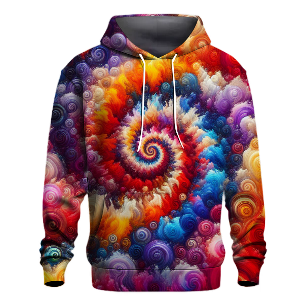 Rainbow Spectrum Tie-dye Design Hoodie
