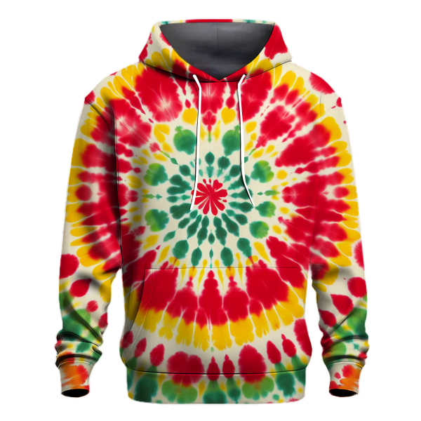 Classic 70s Tie-Dye Rainbow Hoodie
