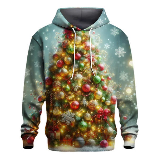Joyful Christmas Tree Ornaments Hoodie